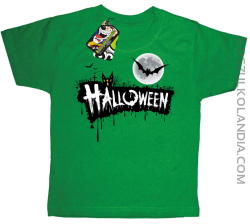Halloween Standard Scenery - koszulka dziecięca zielona