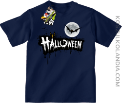 Halloween Standard Scenery - koszulka dziecięca granatowa