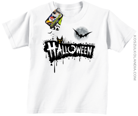 Halloween Standard Scenery - koszulka dziecięca biała