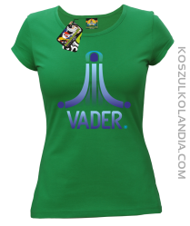 VADER STAR ATARI STYLE - koszulka damska zielona 