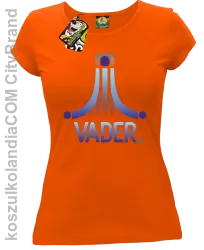 VADER STAR ATARI STYLE - koszulka damska pomarańcz 