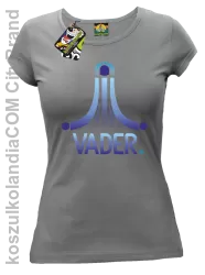 VADER STAR ATARI STYLE - koszulka damska szara 