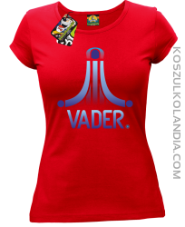 VADER STAR ATARI STYLE - koszulka damska czerwona 