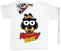 Angry Bear - koszulka dla dziecka - biały