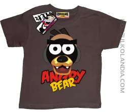 Angry Bear - koszulka dla dziecka - brązowy
