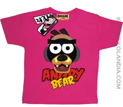 Angry Bear - koszulka dla dziecka - różowy
