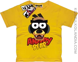 Angry Bear - koszulka dla dziecka - żółty