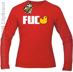 Fuck ala Duck - Longsleeve męski czerwony 