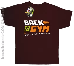 Back to the GYM and SHUT THE FUCKUP and train - Koszulka dziecięca brąz 