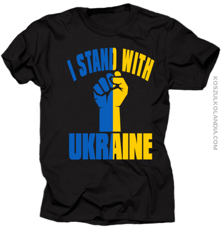 I stand with Ukraine -  koszulka męska