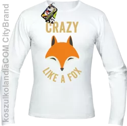 Crazy like a Fox -  Longsleeve męski biały 