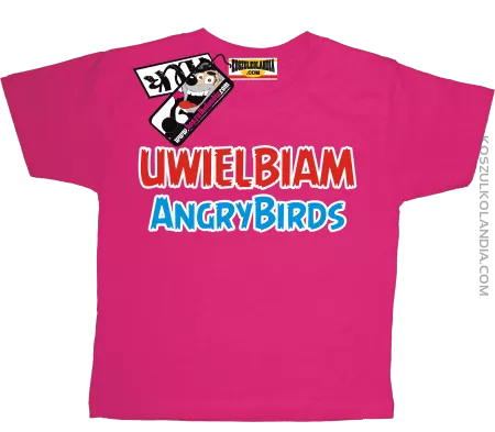 Uwielbiam Angrybirds - odlotowa koszulka dziecięca