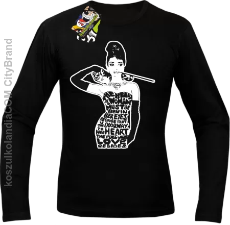 Audrey Hepburn RETRO-ART -  Longsleeve męski