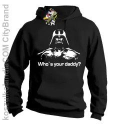 LORD Who`s your daddy - Bluza męska z kapturem czarna 