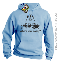 LORD Who`s your daddy - Bluza męska z kapturem błękit 