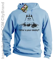 LORD Who`s your daddy - Bluza męska z kapturem błękit 