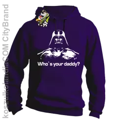 LORD Who`s your daddy - Bluza męska z kapturem fiolet 