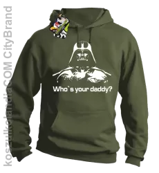 LORD Who`s your daddy - Bluza męska z kapturem khaki 