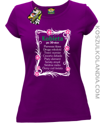Kobieta po 30 Osiem Cudów Świata - Koszulka damska fioletowa 