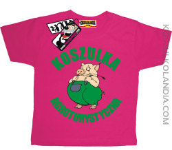 Koszulka Agroturystyczna - koszulka dla dziecka z nadrukiem - różowy