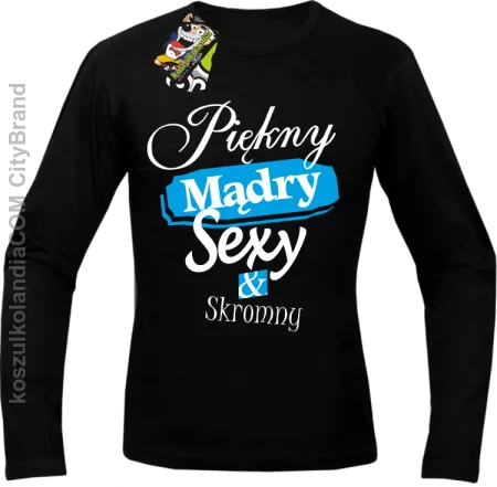  Piękny mądry sexy & skromny - Longsleeve męski