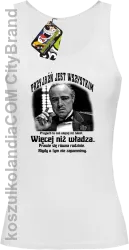 Przyjaźń jest wszystkim - to coś więcej niż talent więcej niż władza - Top damski biały 