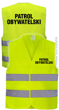 Patrol Obywatelski - kamizelka odblaskowa