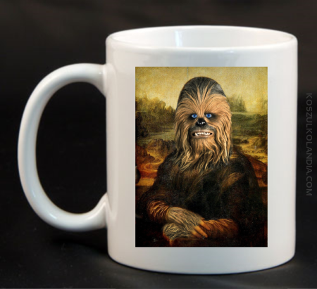 Mona Lisa Chewbacca CZUBAKA - Kubek ceramiczny 