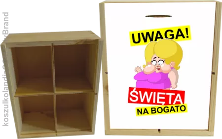 UWAGA Święta na Bogato Różowa Dżoana - Skrzynka ozdobna 