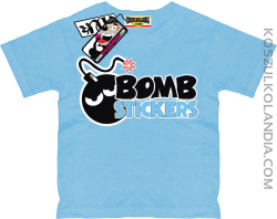 Bomb Stickers - koszulka dla dziecka - błękitny