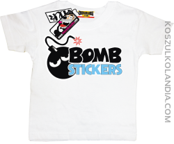 Bomb Stickers - koszulka dla dziecka - biały
