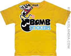 Bomb Stickers - koszulka dla dziecka - żółty