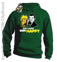 DON'T WORRY BEER HAPPY - Bluza z kapturem khely