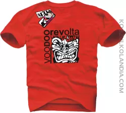 Voodoo Revolta Face - koszulka męska  - czerwony