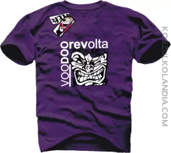 Voodoo Revolta Face - koszulka męska  - fioletowy