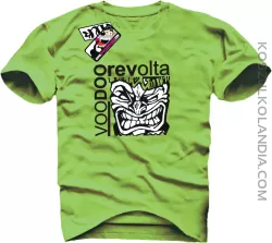 Voodoo Revolta Face - koszulka męska - kiwi