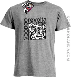 Voodoo Revolta Face - koszulka męska - melanżowy