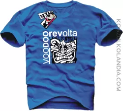 Voodoo Revolta Face - koszulka męska - niebieski