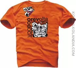 Voodoo Revolta Face - koszulka męska  - pomarańczowy