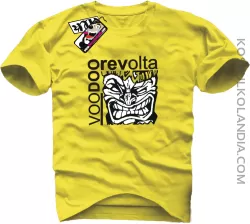 Voodoo Revolta Face - koszulka męska - żółty