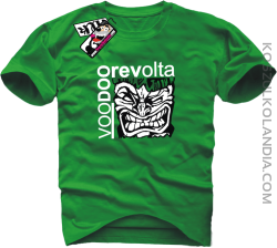 Voodoo Revolta Face - koszulka męska - zielony