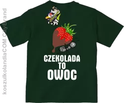 Czekolada to owoc - Koszulka dziecięca butelkowa 