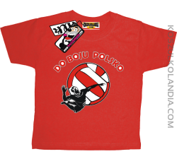 Do boju Polsko - dziecięca koszulka z nadrukiem - czerwony