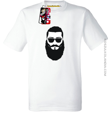 HIPSTER front Face - koszulka dla hipstera