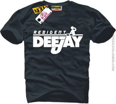 RESIDENT DJ Deejay - koszulka męska