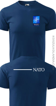 Koszulka taktyczna NATO + dwa rękawki PL + tył Nato - koszulka męska