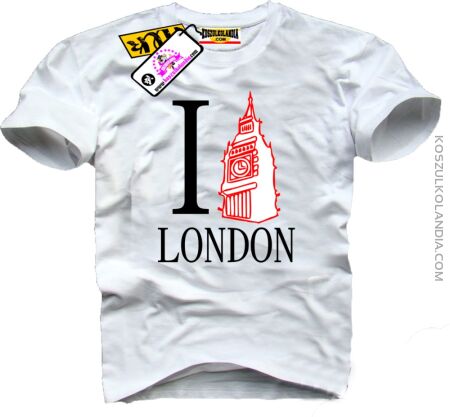 I Love London - Koszulka Męska 