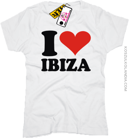 I LOVE IBIZA - koszulka damska