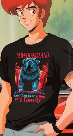 NEWFOUNDLAND More than just a dog It`s Family  - koszulka męska