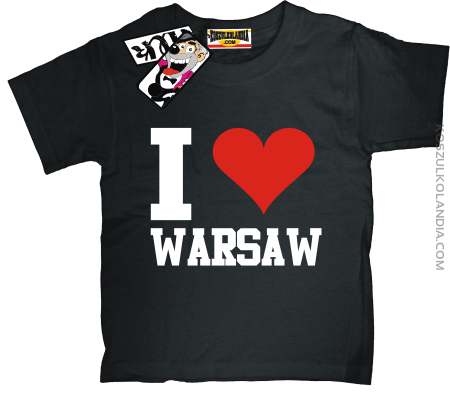 I love Warsaw - koszulka dziecięca